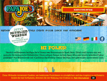 Tablet Screenshot of papajoes.ch